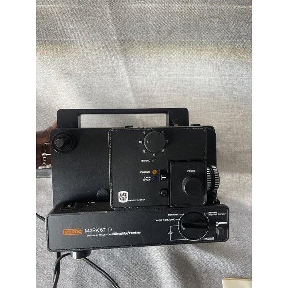 Eumig Mark 610 D Dual 8 Silent Movie Projector, motor runs, needs bulb? - Picture 3 of 9